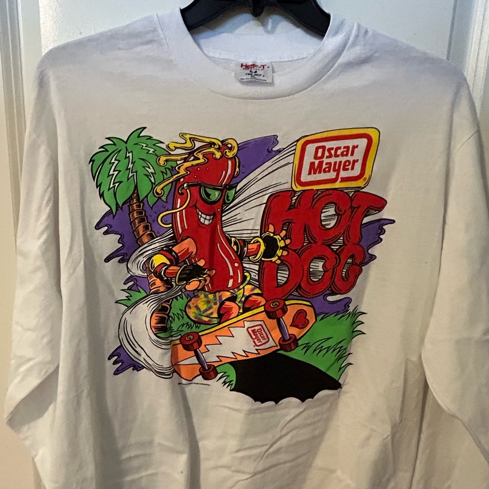 Vintage Oscar Mayer long sleeve shirt, size XL. Condition is flawless